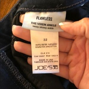 Joes size 32 dark navy wash. Used. Good condition